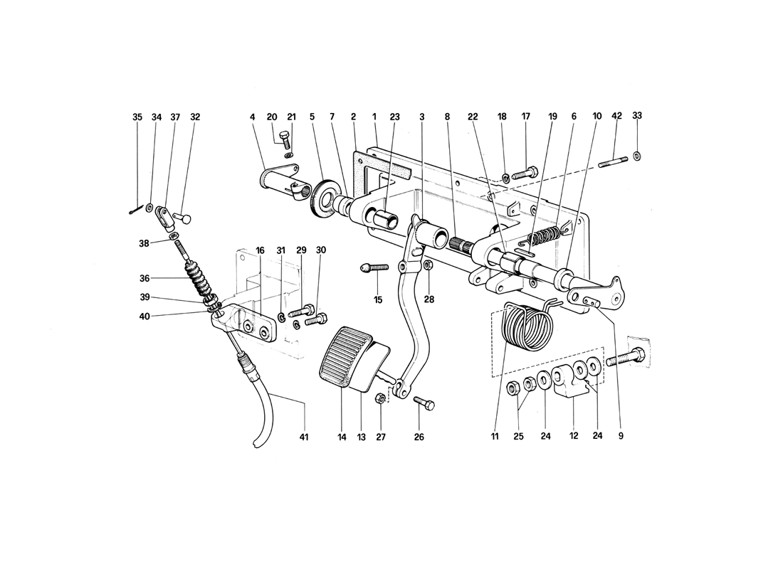 Schematic: Clutch Release Control - 412M Rhd