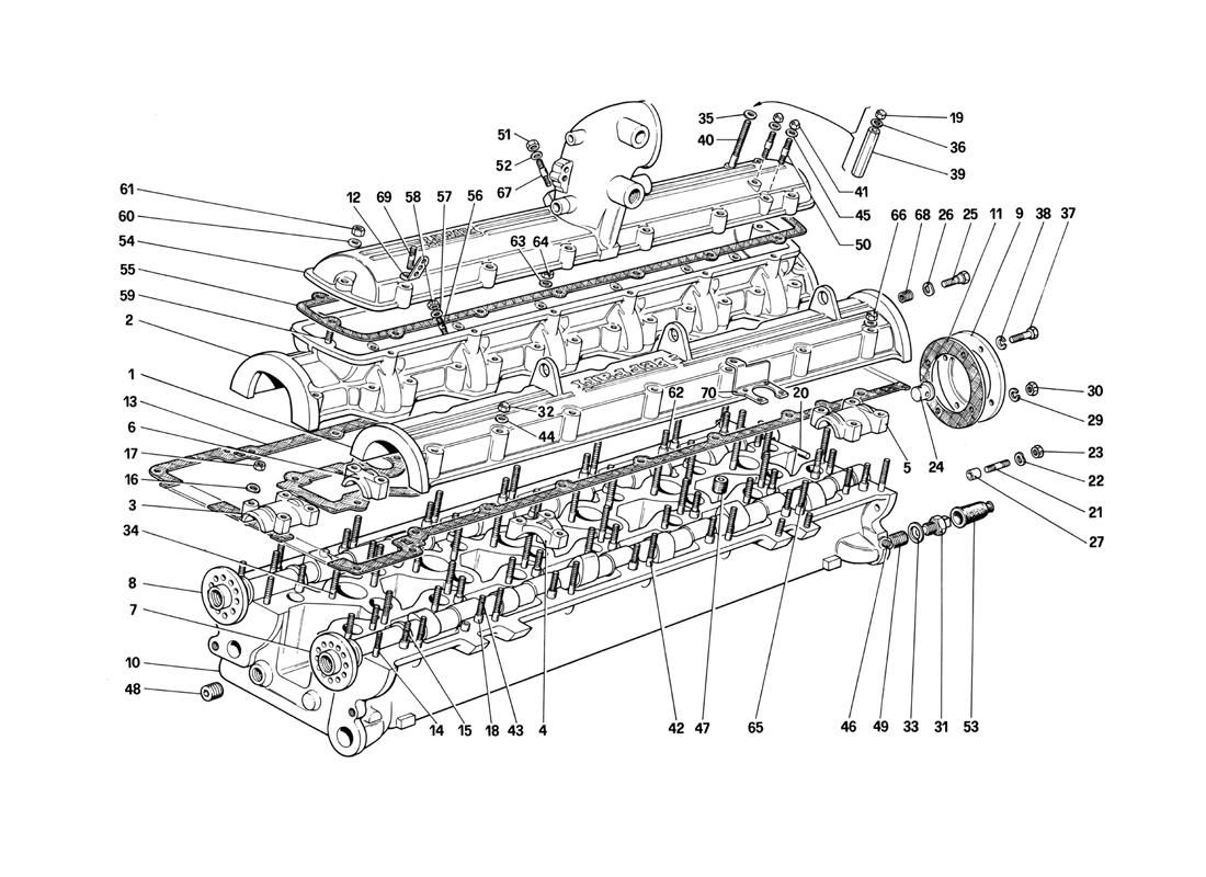 Schematic: Cylinder Head (Right)