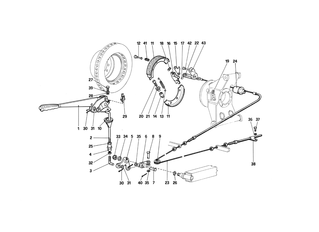 Schematic: Hand - Brake Control