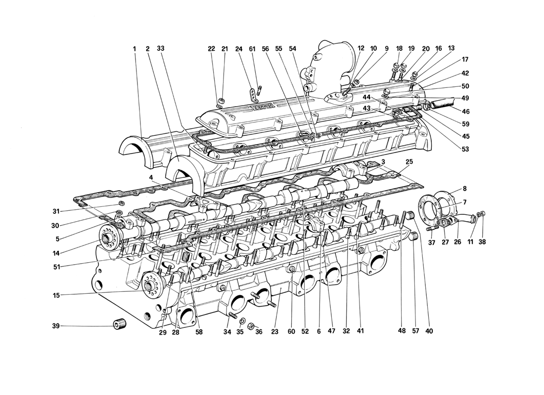 Schematic: Cylinder Head (Left)