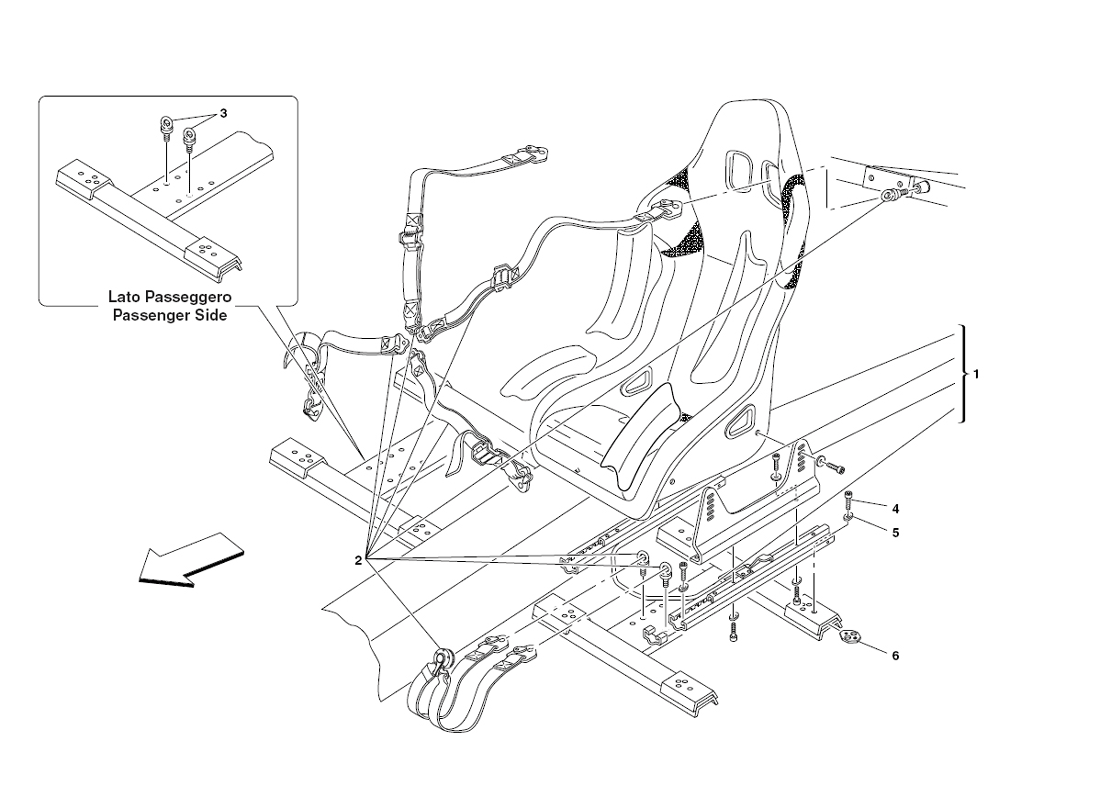 Schematic: Racing Seat