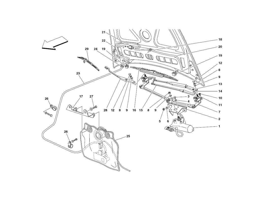 Schematic: Windshield And Glass Washers