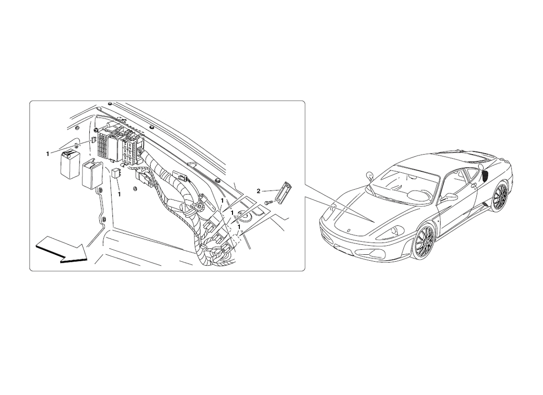 Schematic: Front Compartment Ecus