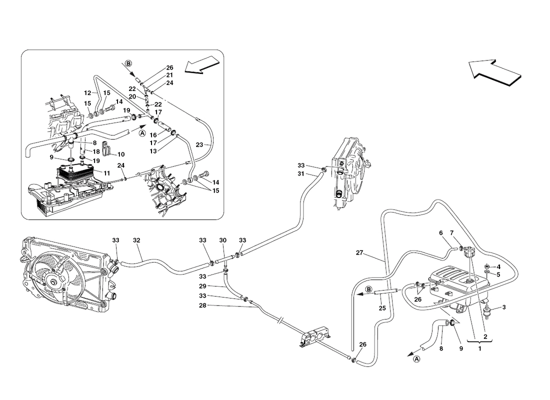 Schematic: Cooling Header Tank