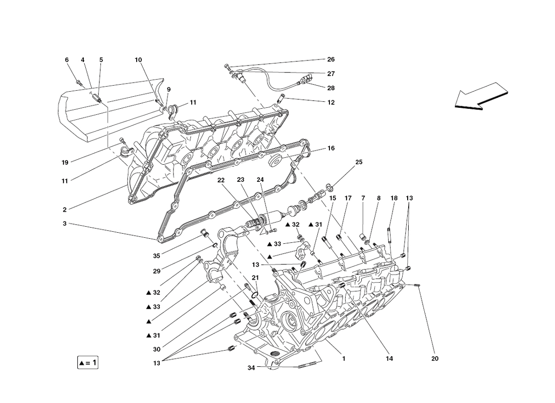 Schematic: Rh Cylinder Head