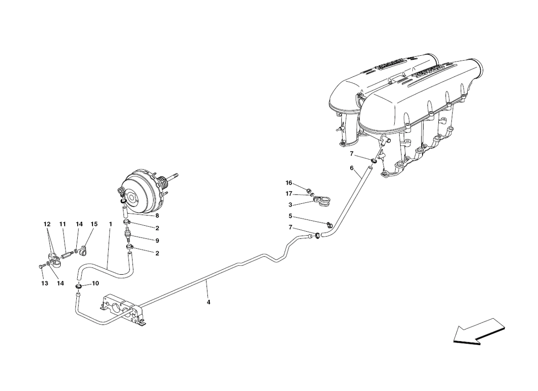 Schematic: Brake Booster System