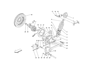 Front Suspension - Shock Absorber And Brake Disc