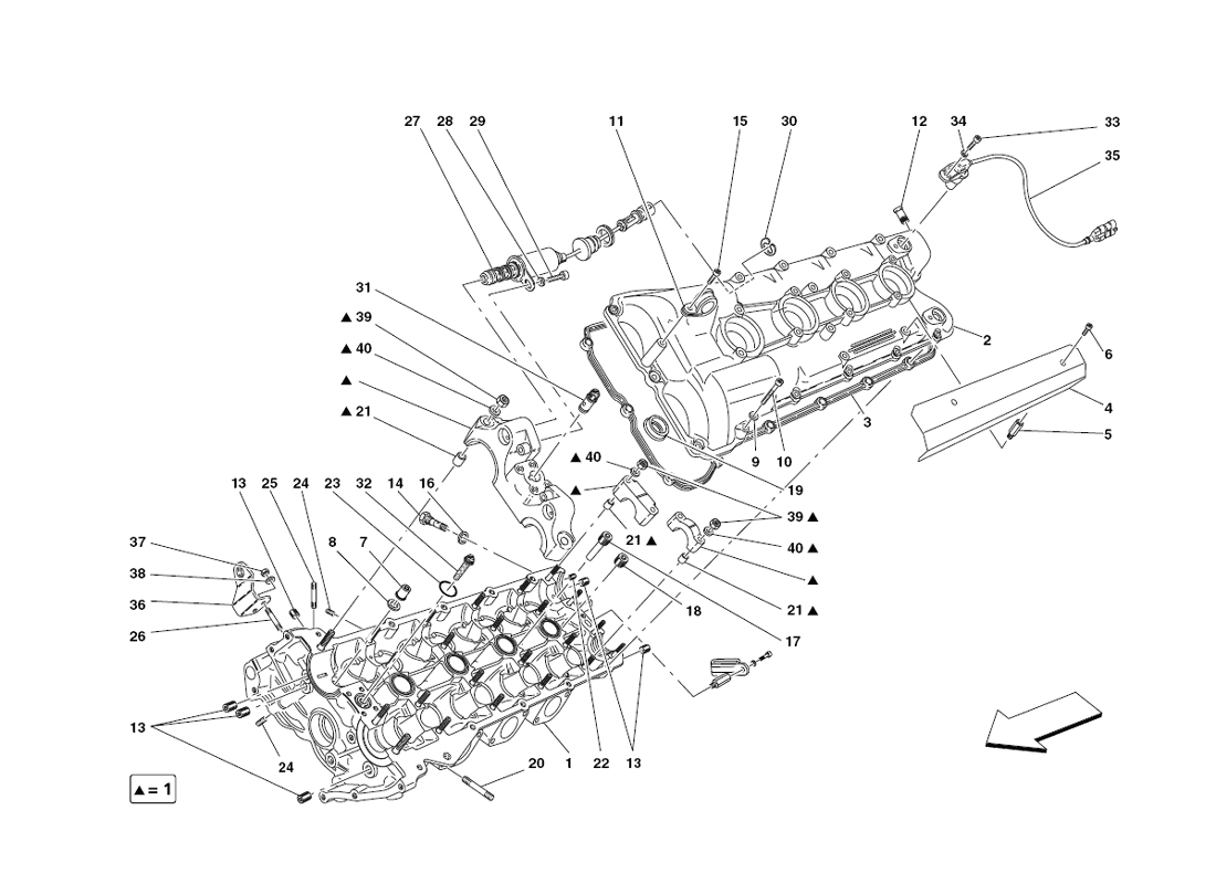 Schematic: Lh Cylinder Head