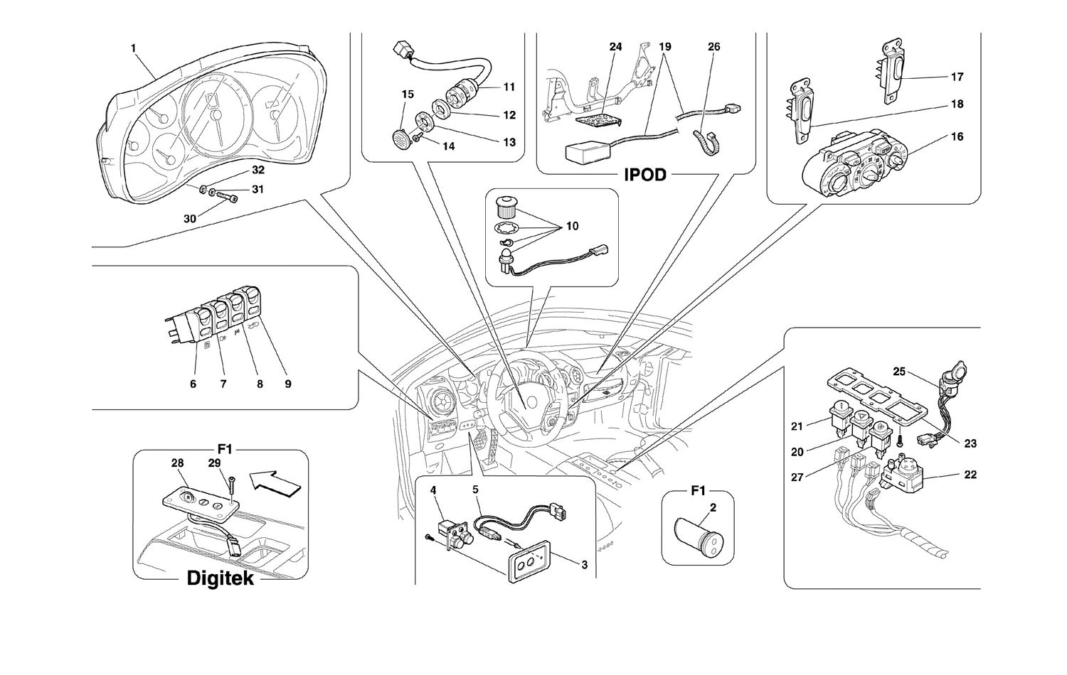 Schematic: Dashboard And Tunnel Instruments