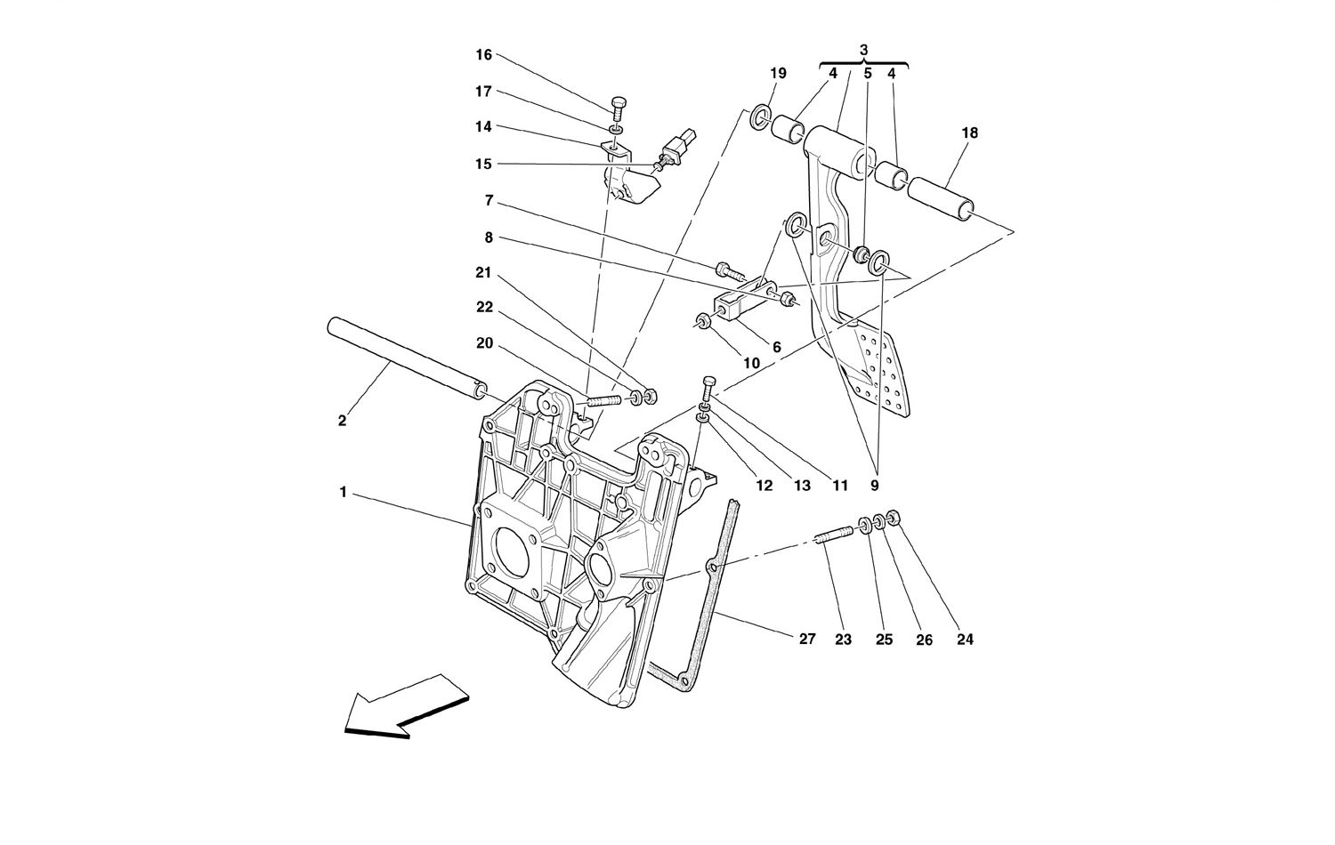 Schematic: Pedals -For Lhd-