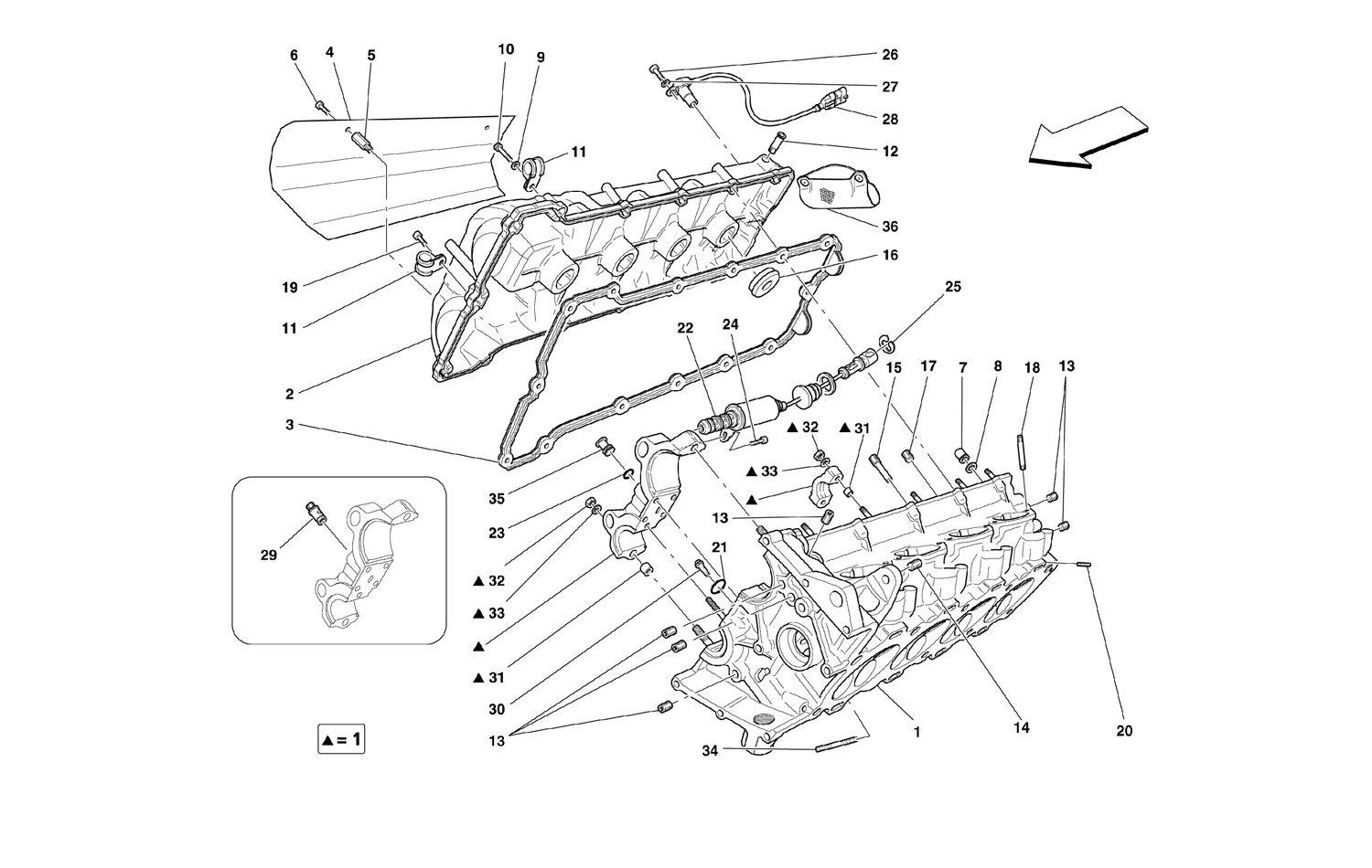 Schematic: R.H. Cylinder Head