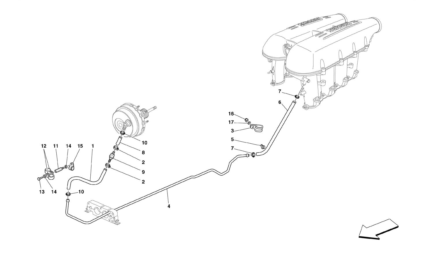 Schematic: Brake Booster System