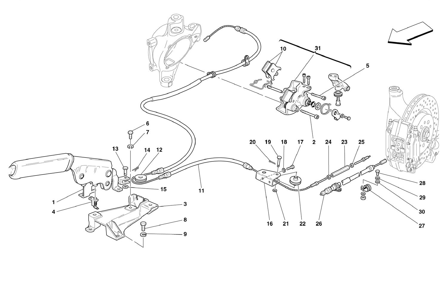 Schematic: Hand-Brake Control