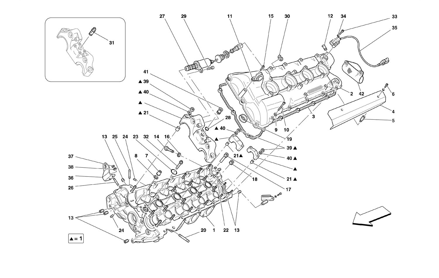 Schematic: L.H. Cylinder Head