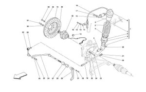 Rear Suspension - Shock Absorber And Brake Disc