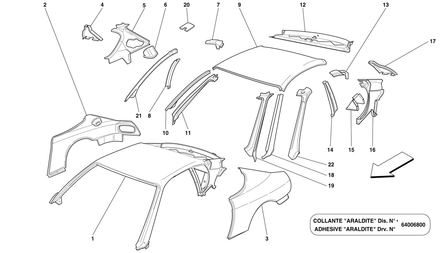 Schematic: Roof Panel Structures And Components