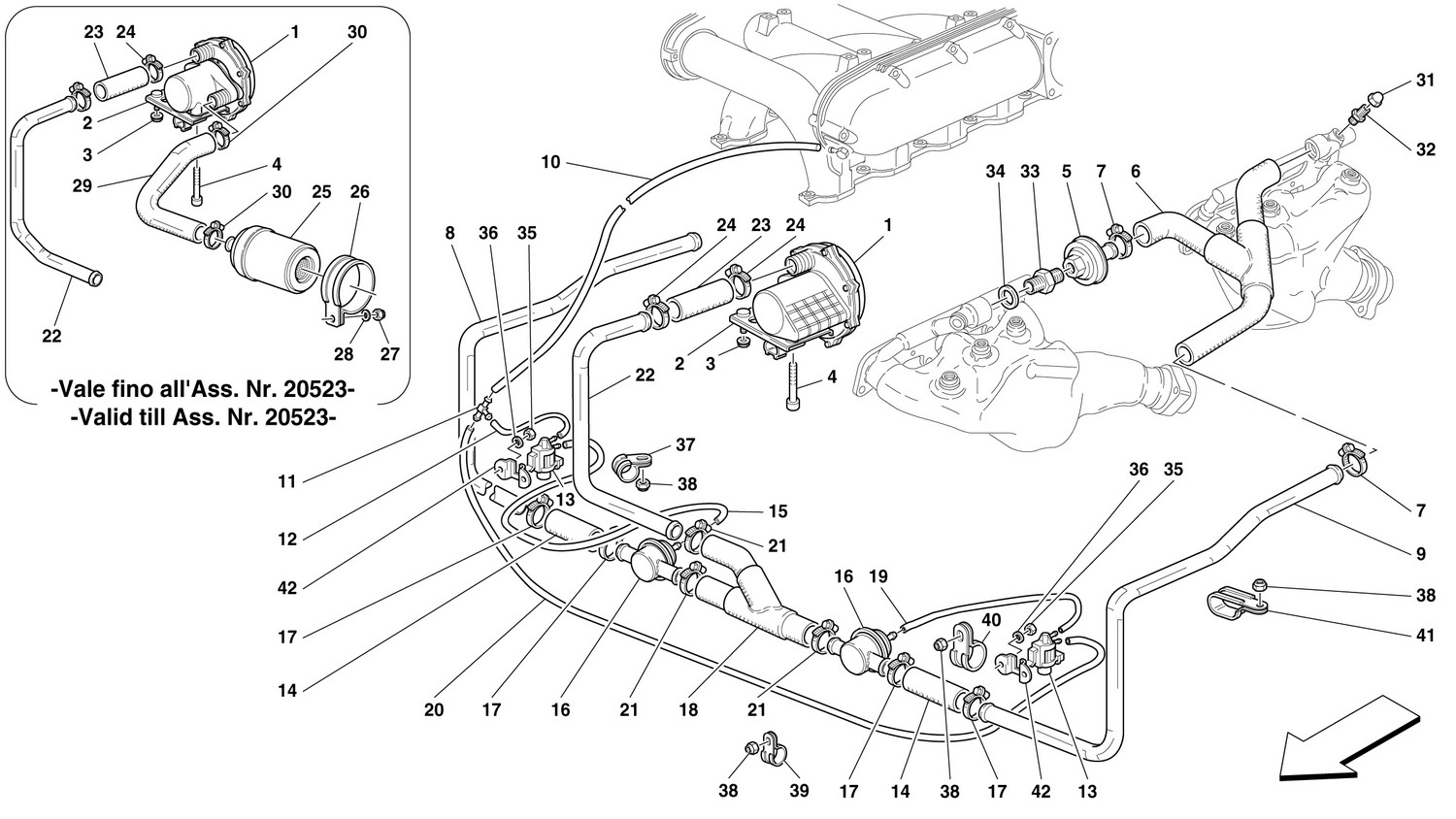 Schematic: Secondary Air Pump