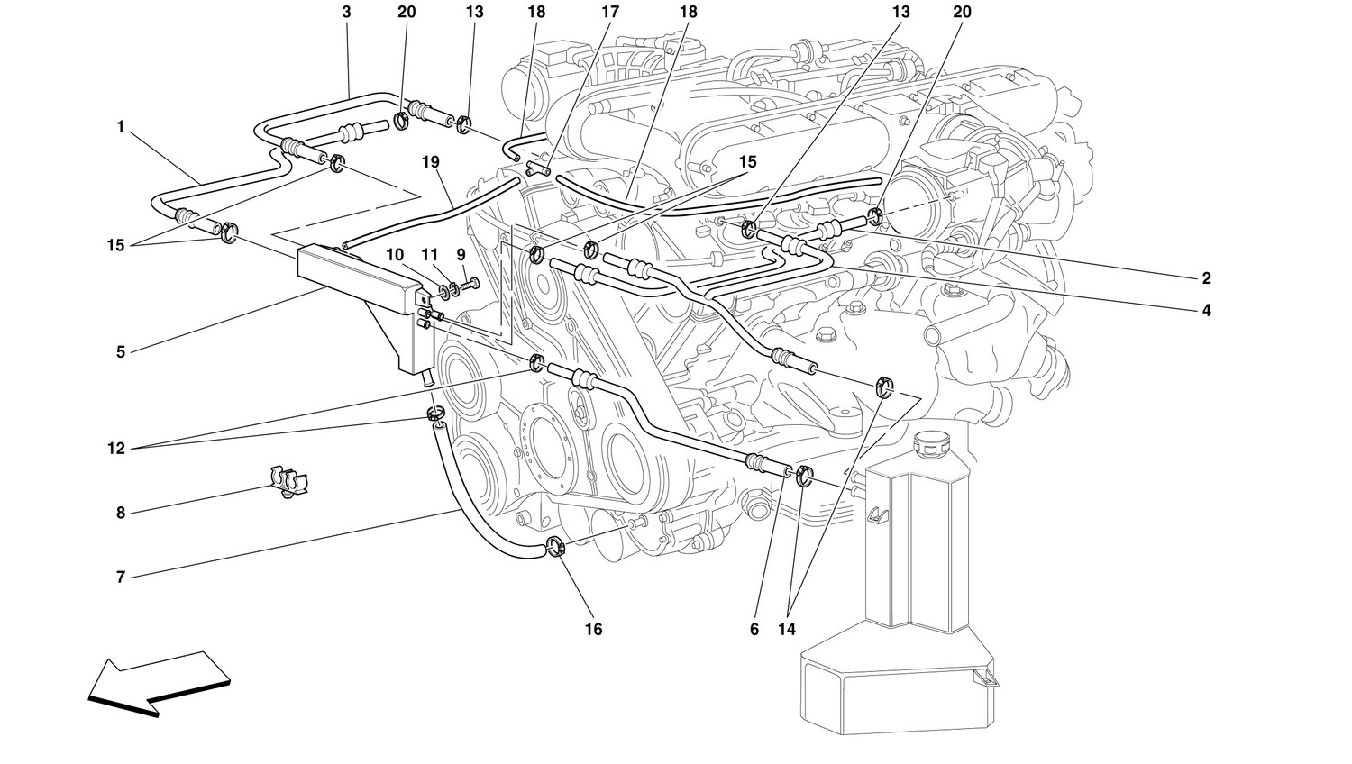 Schematic: Blow-By System