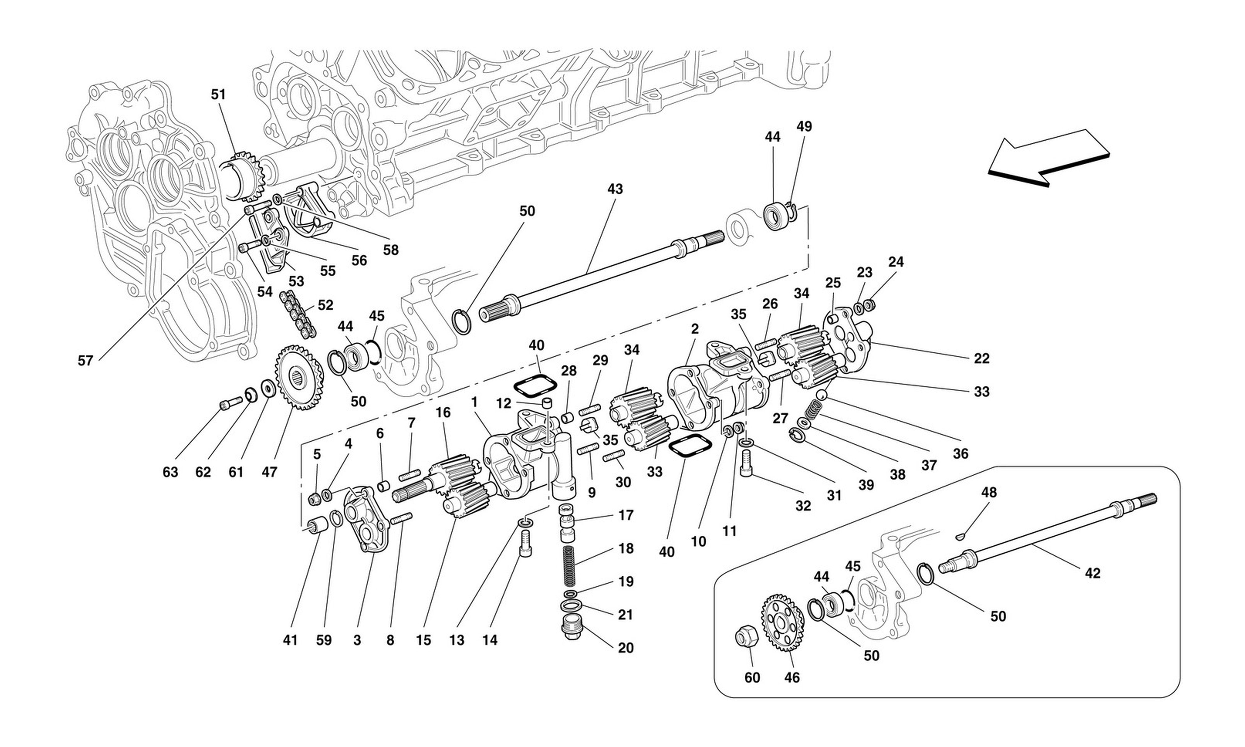 Schematic: Lubrication - Oil Pumps