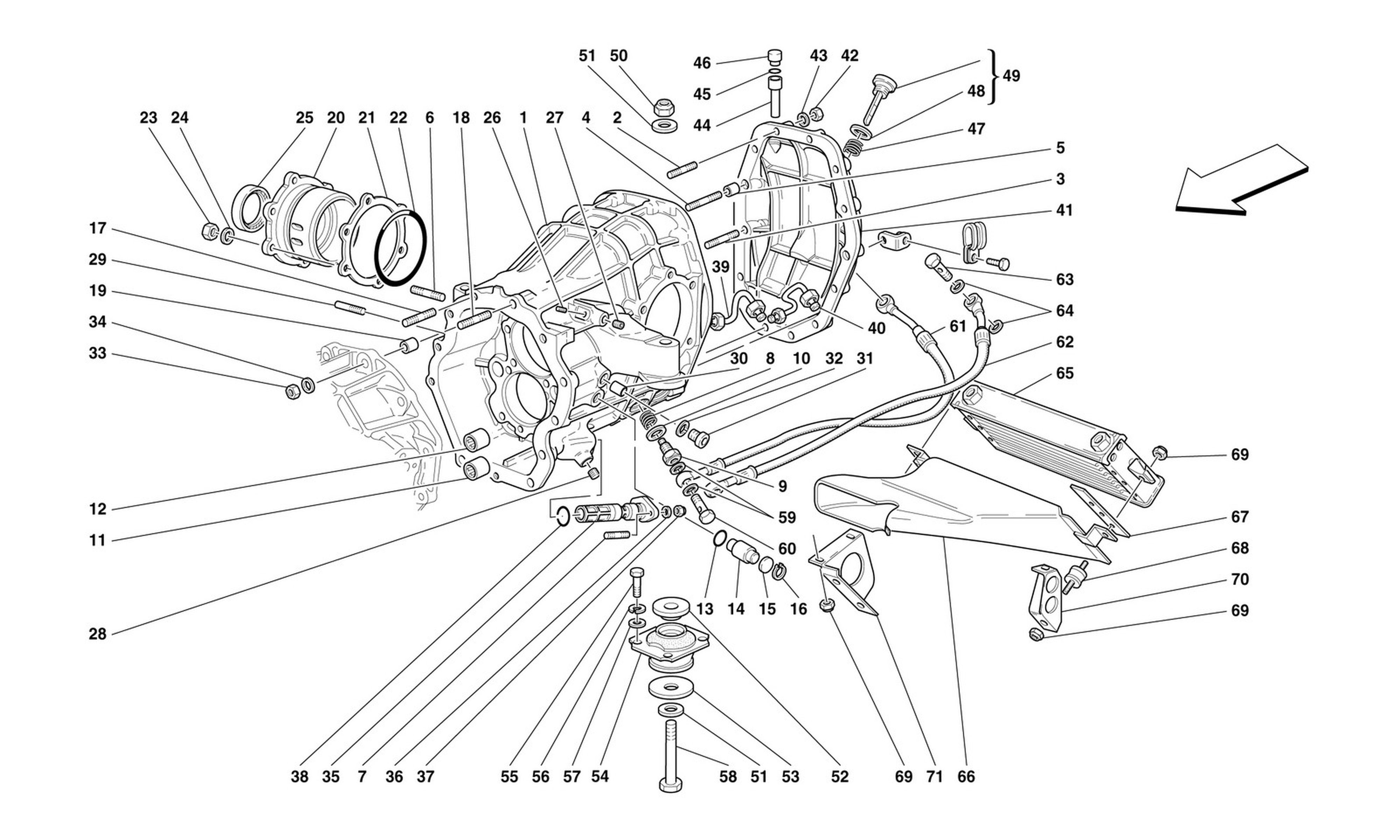 Schematic: Different. Carrier And Gearbox Cooling Radiator -Not For 456 Gta