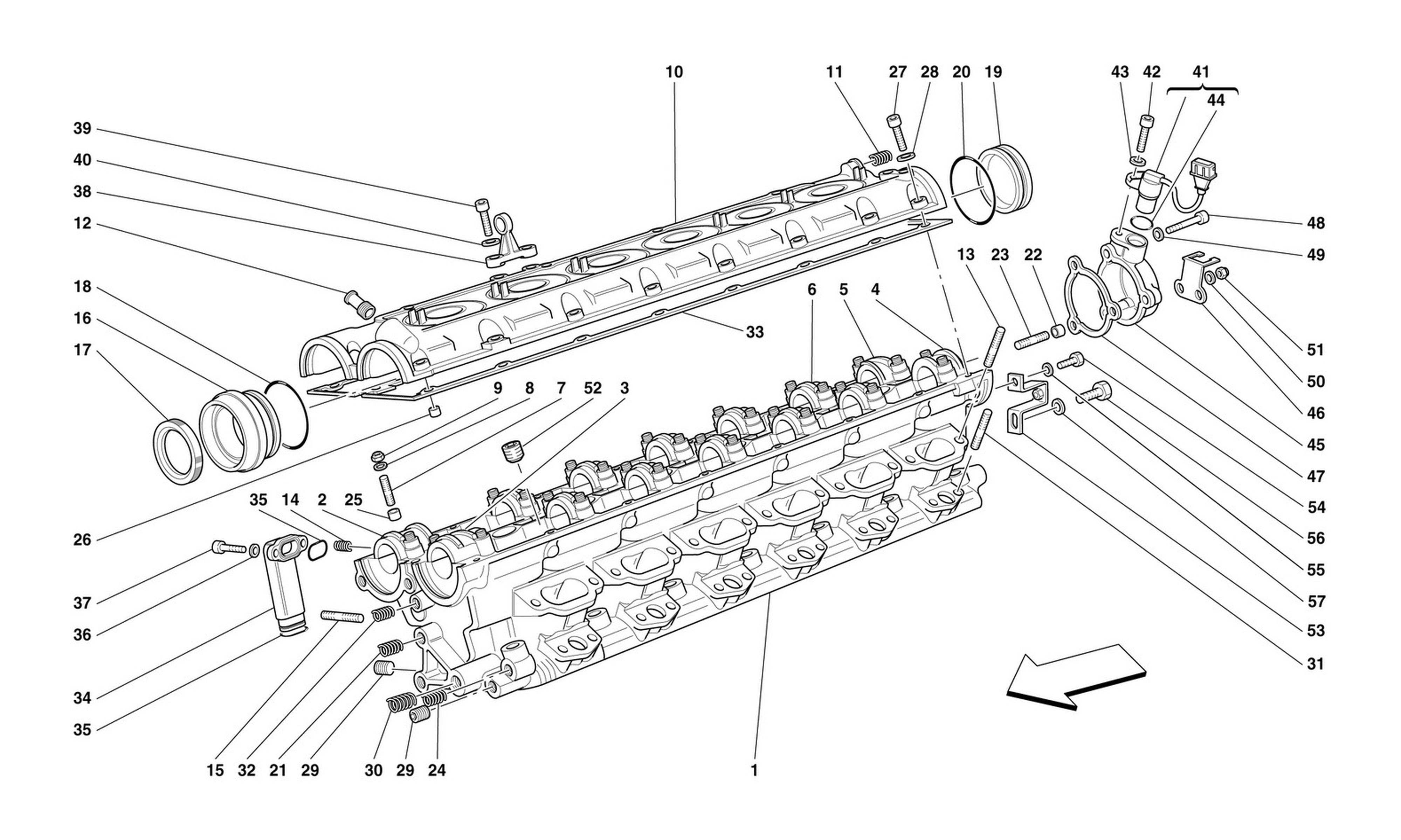 Schematic: R.H. Cylinder Head