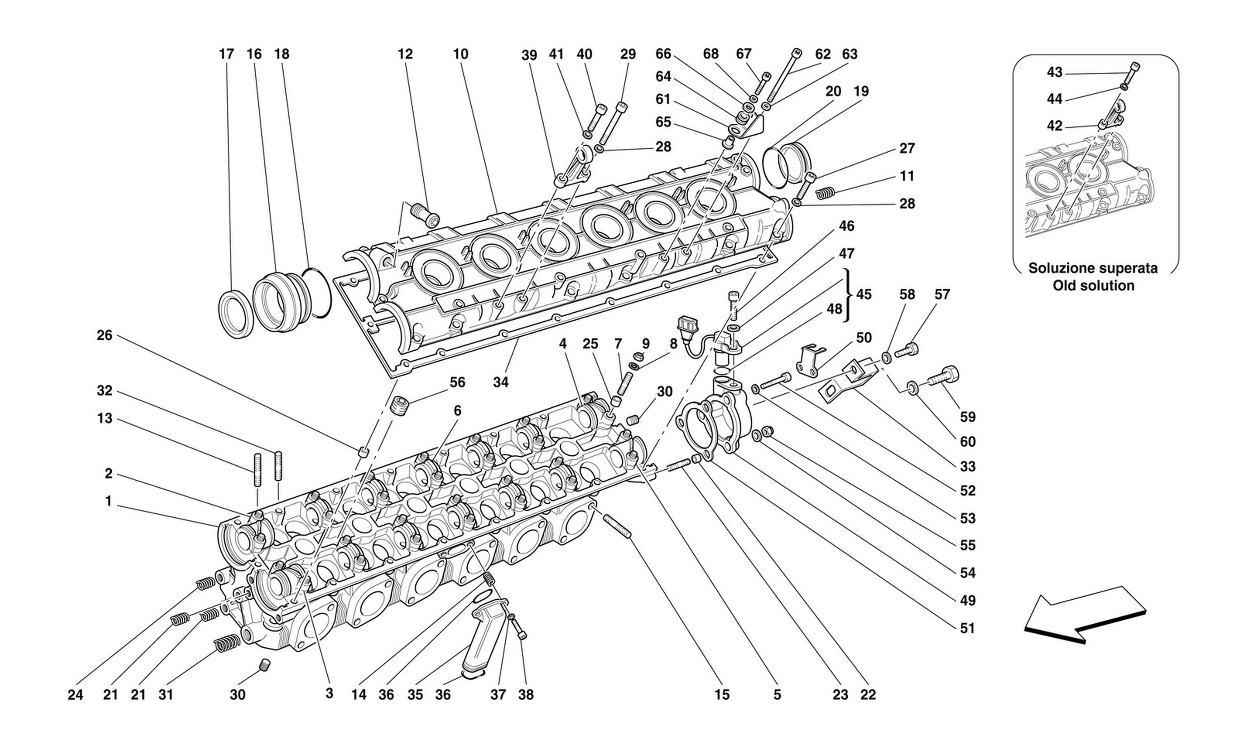 Schematic: L.H. Cylinder Head