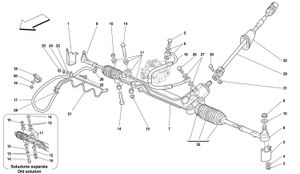 Hydraulic Steering Box And Serpentine - Lhd