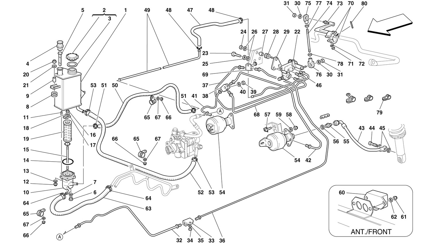 Schematic: Self-Levelling Suspension System -Valid For 456 Gta