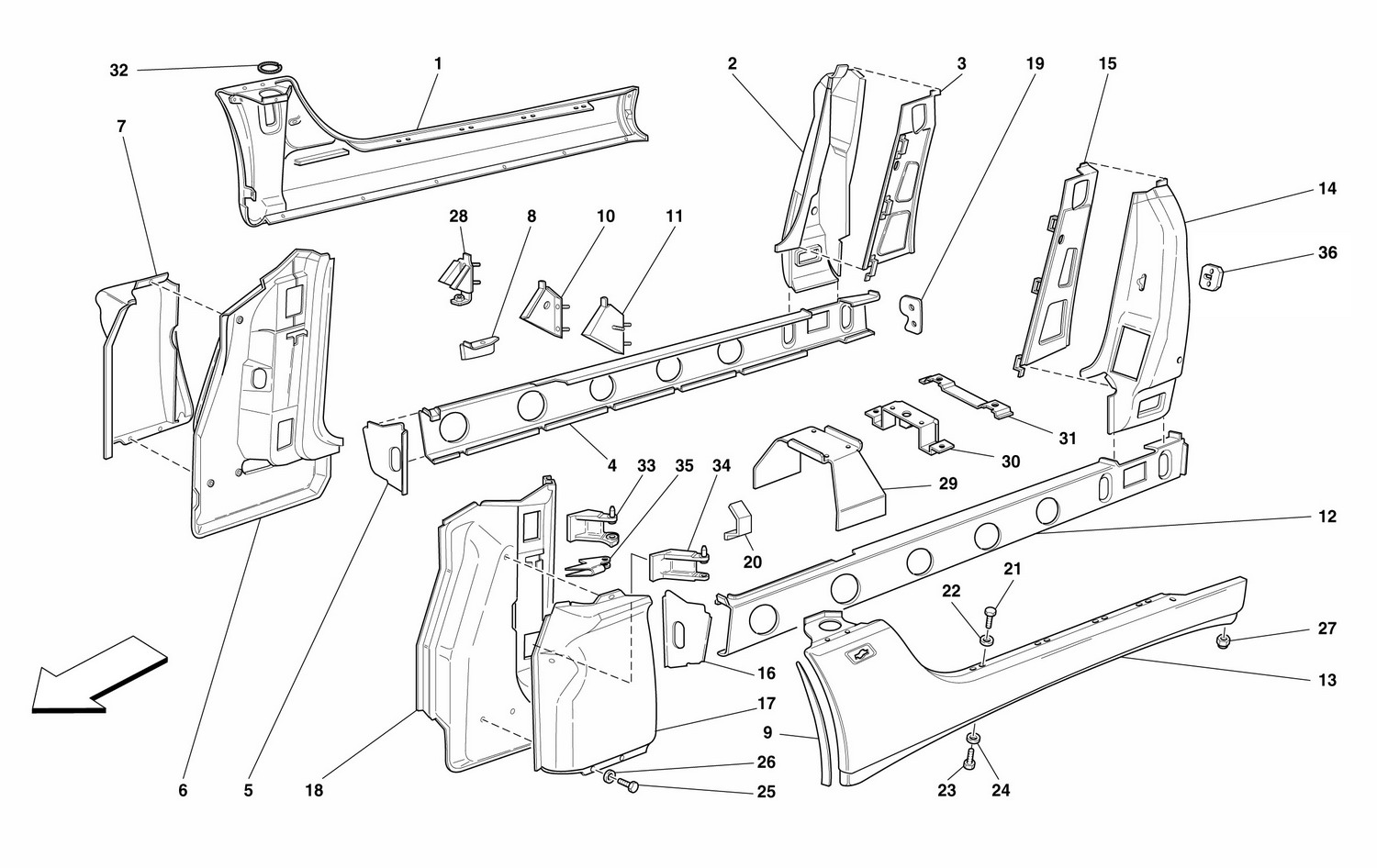 Schematic: Central Structures And Components