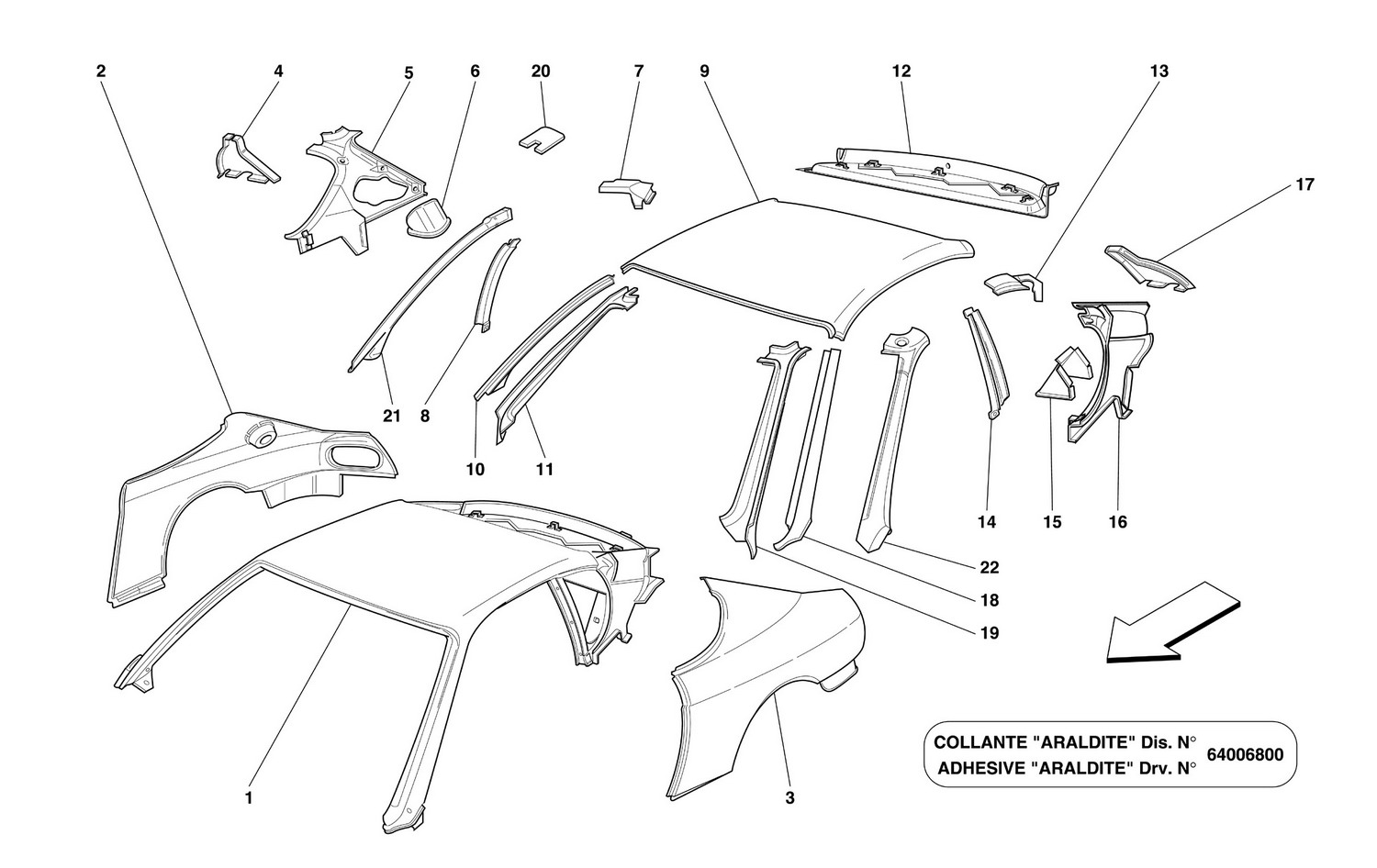 Schematic: Roof Panel Structures And Components