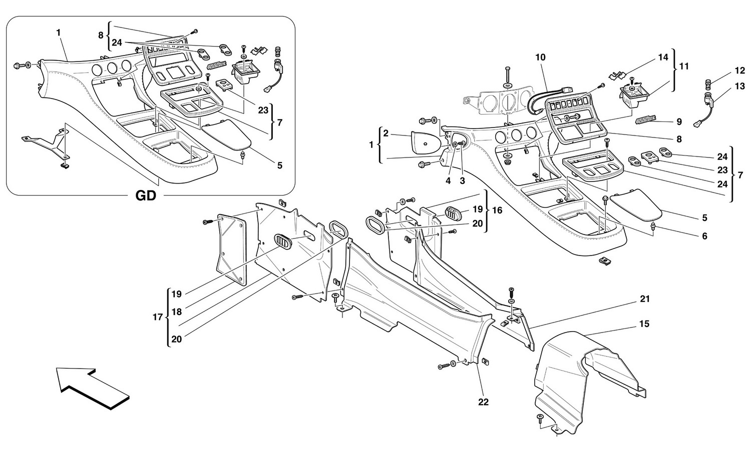 Schematic: Tunnel - Upholstery And Accessories