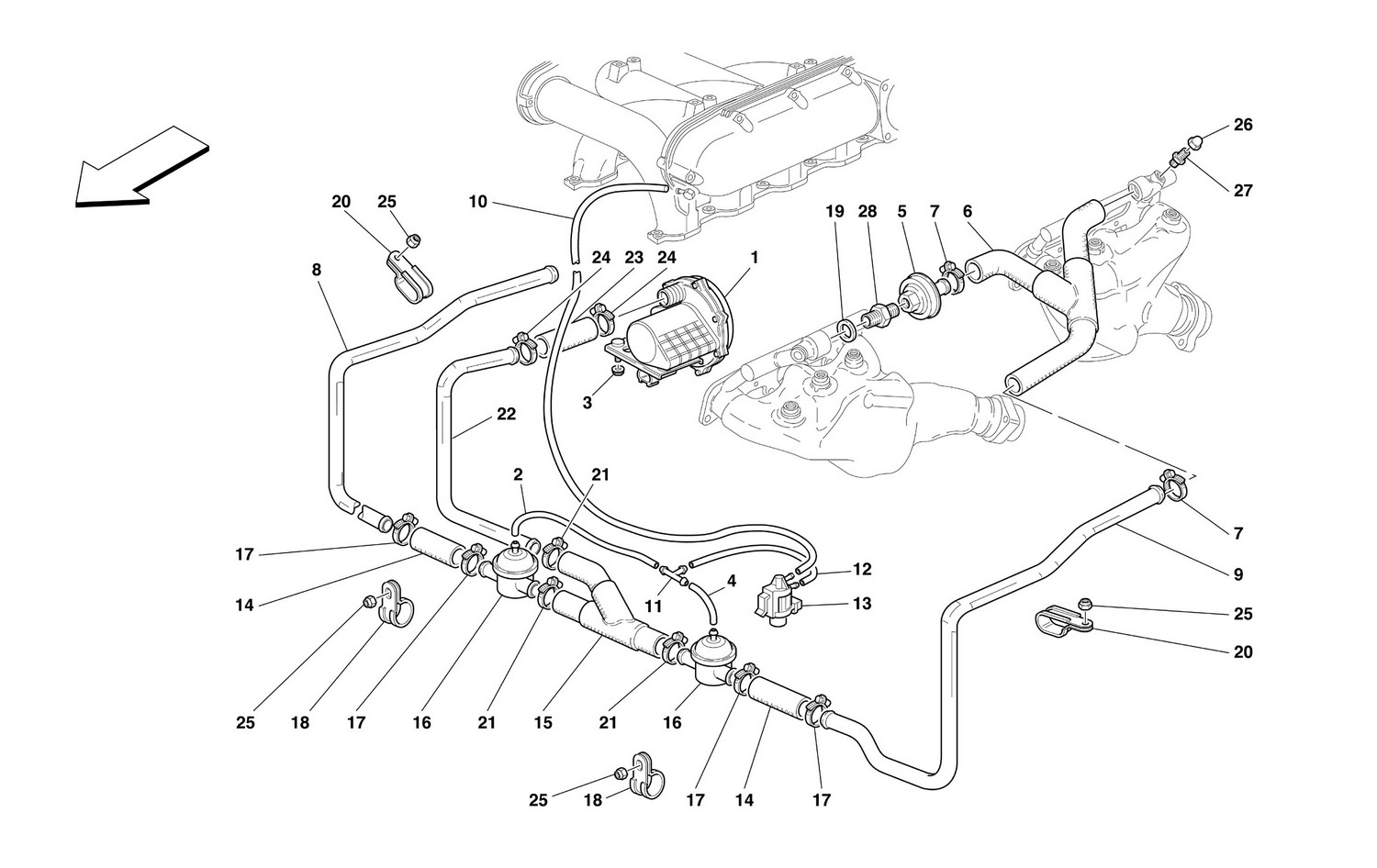 Schematic: Secondary Air Pump