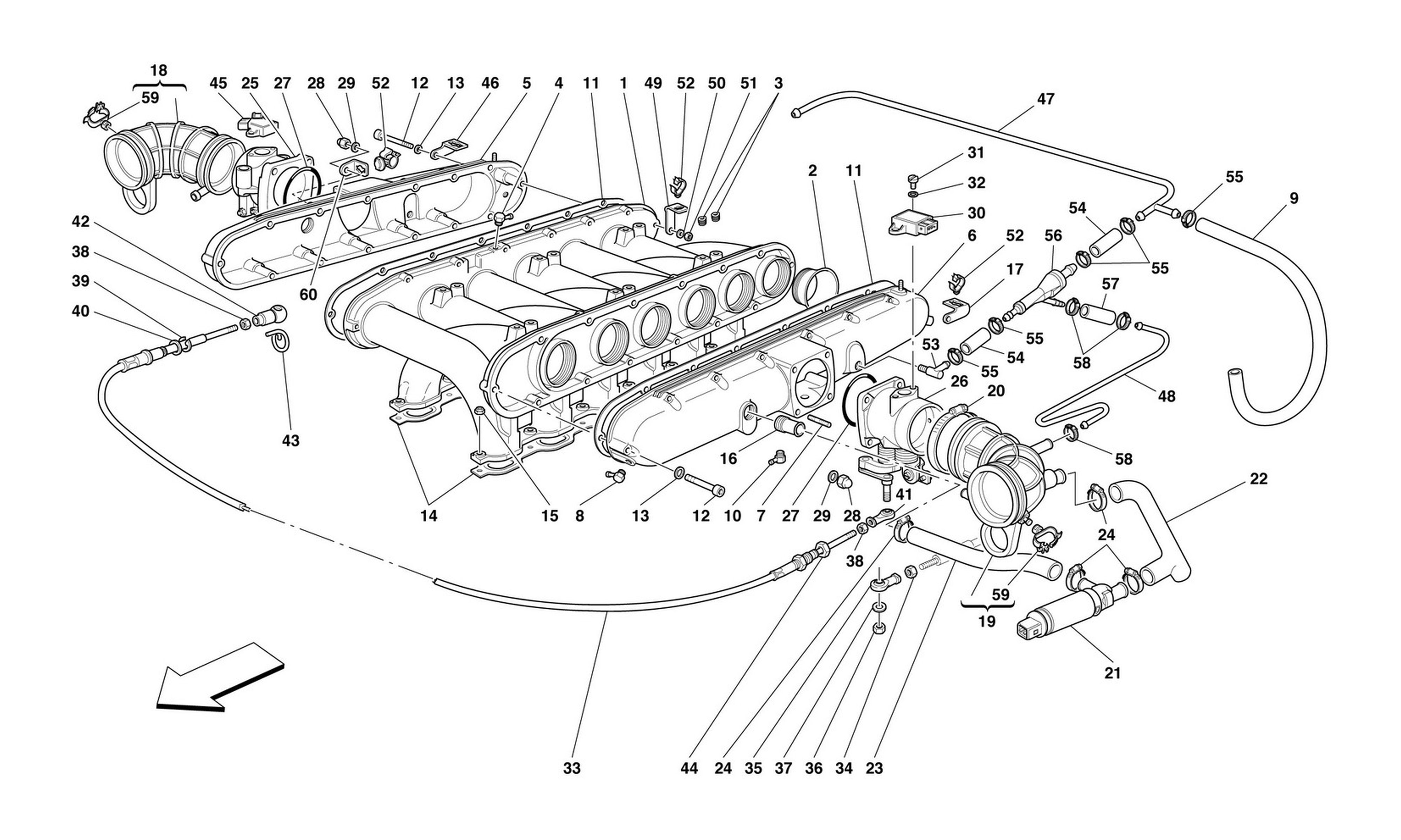 Schematic: Air Intake Manifolds