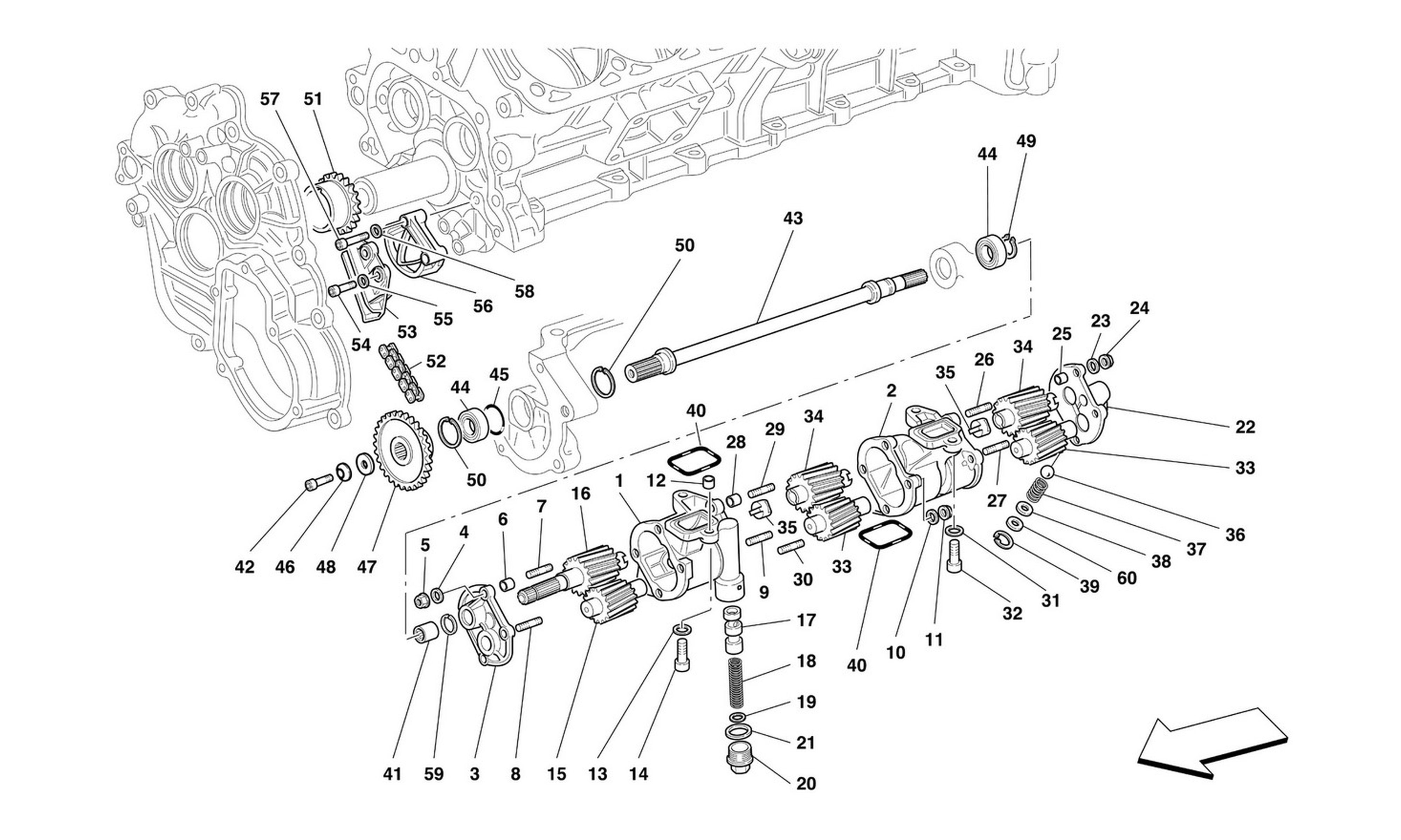 Schematic: Lubrication - Oil Pumps