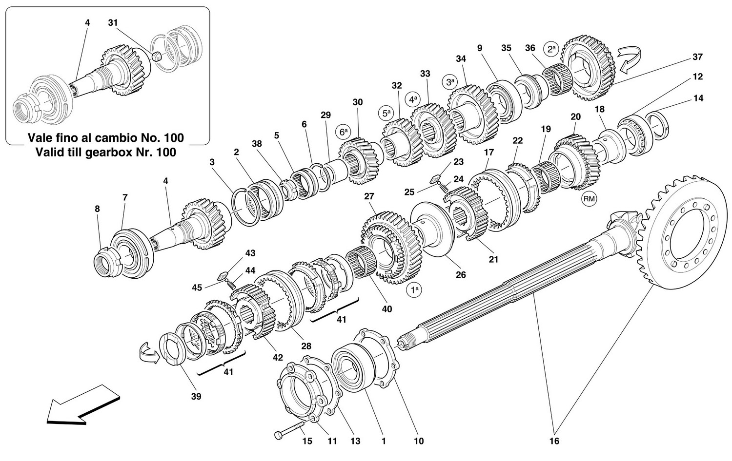 Schematic: Lay Shaft Gears -Not For 456M Gta