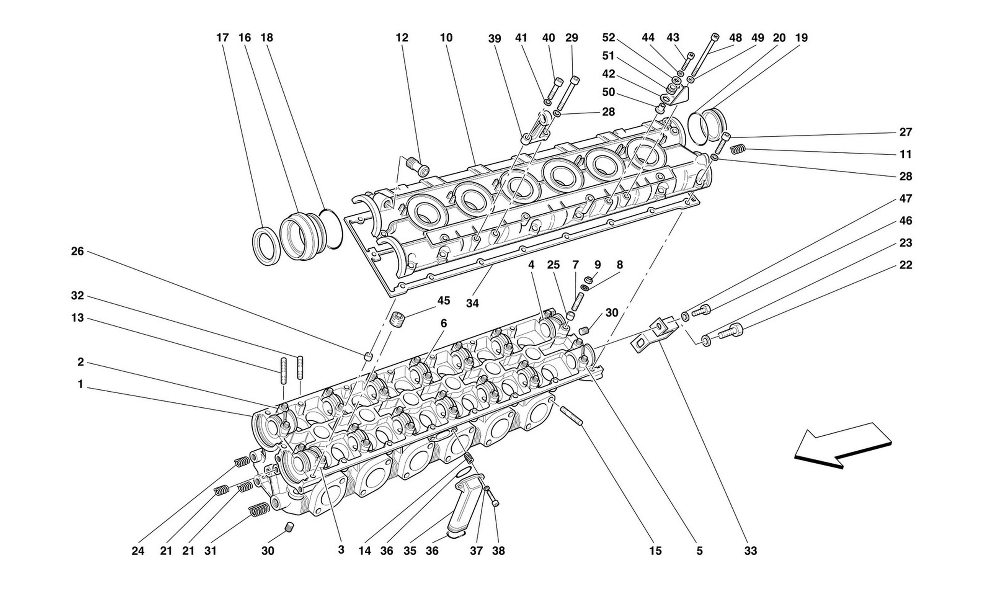 Schematic: L.H. Cylinder Head