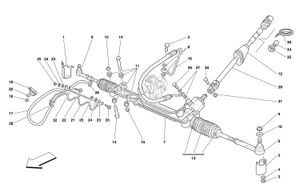 Hydraulic Steering Box And Serpentine - Lhd