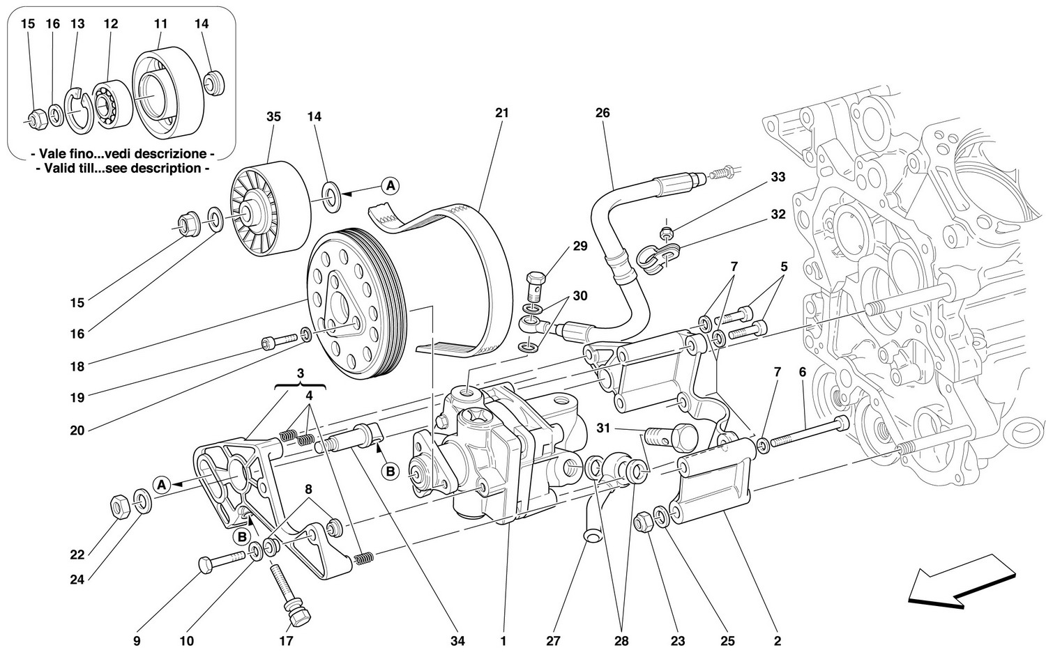 Schematic: Hydraulic Steering Pumps