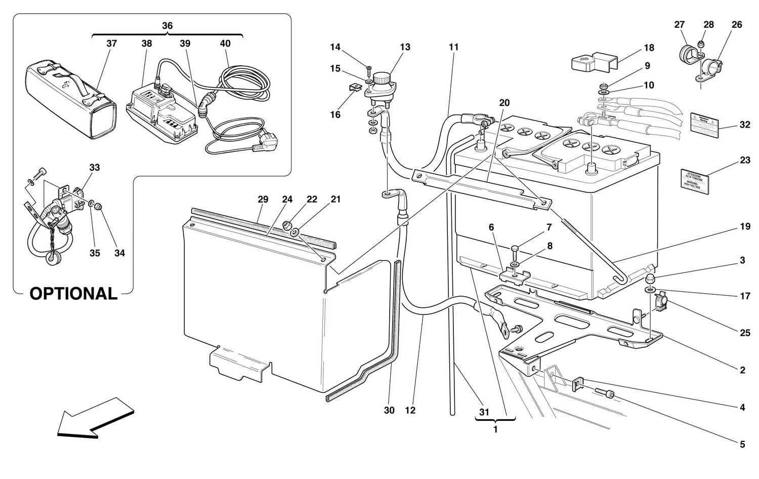 Schematic: Battery