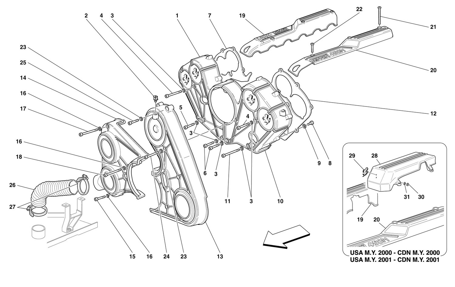 Schematic: Engine Covers