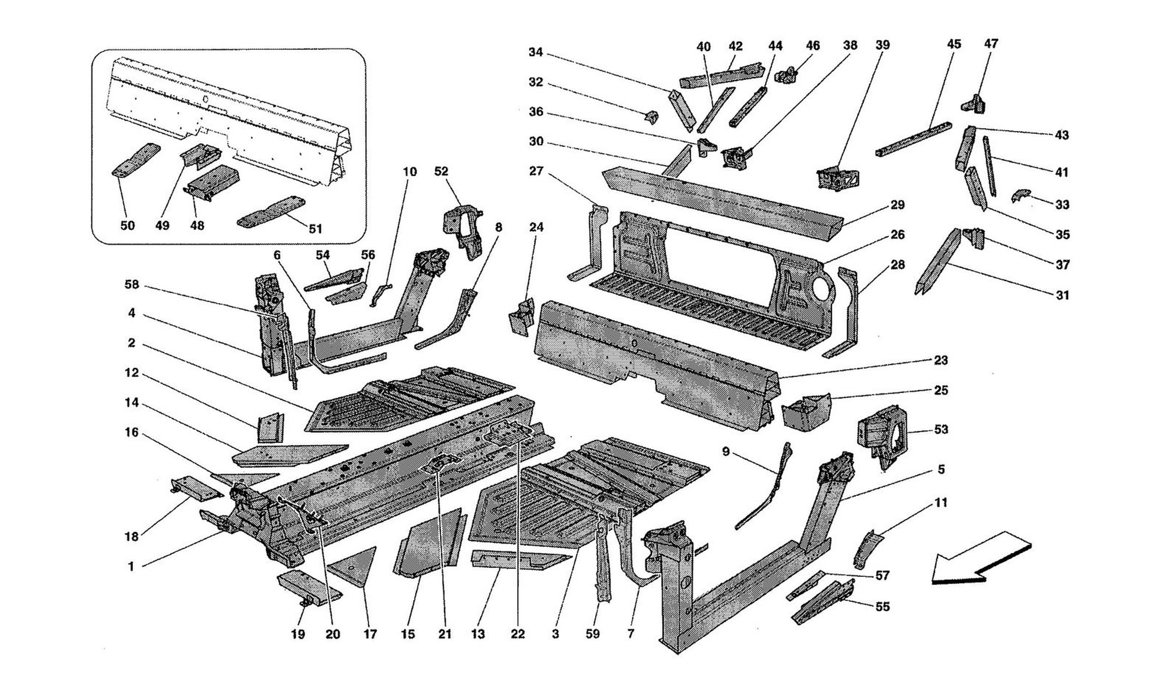 Schematic: Central Elements And Panels