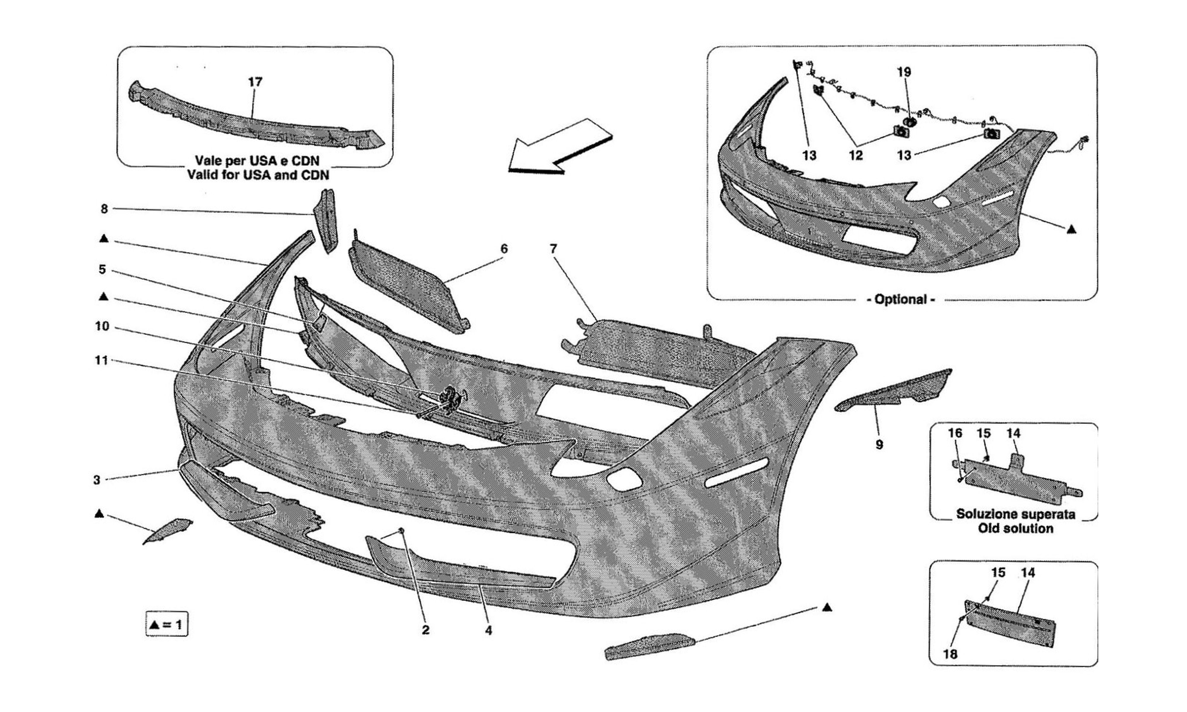 Schematic: Front Bumper