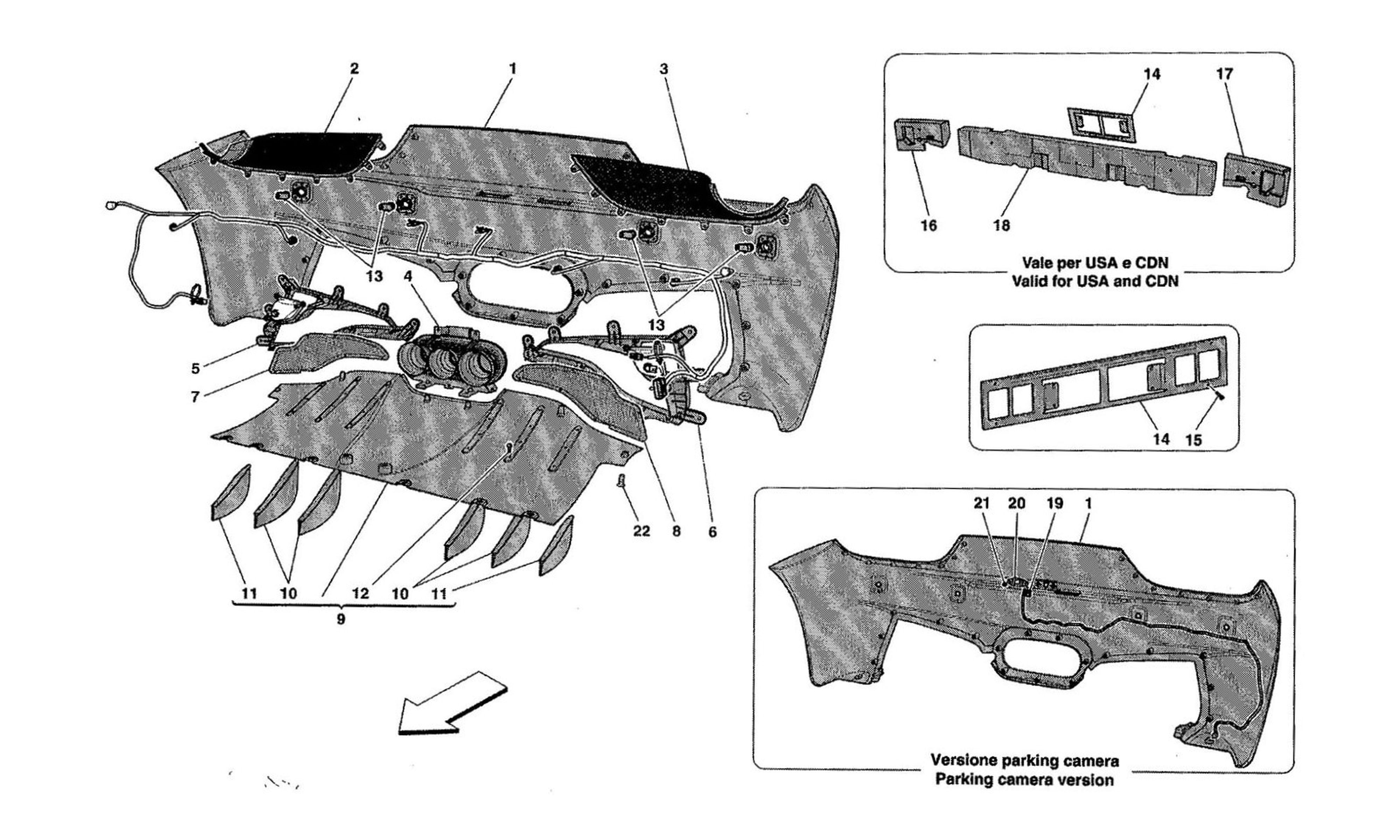 Schematic: Rear Bumper