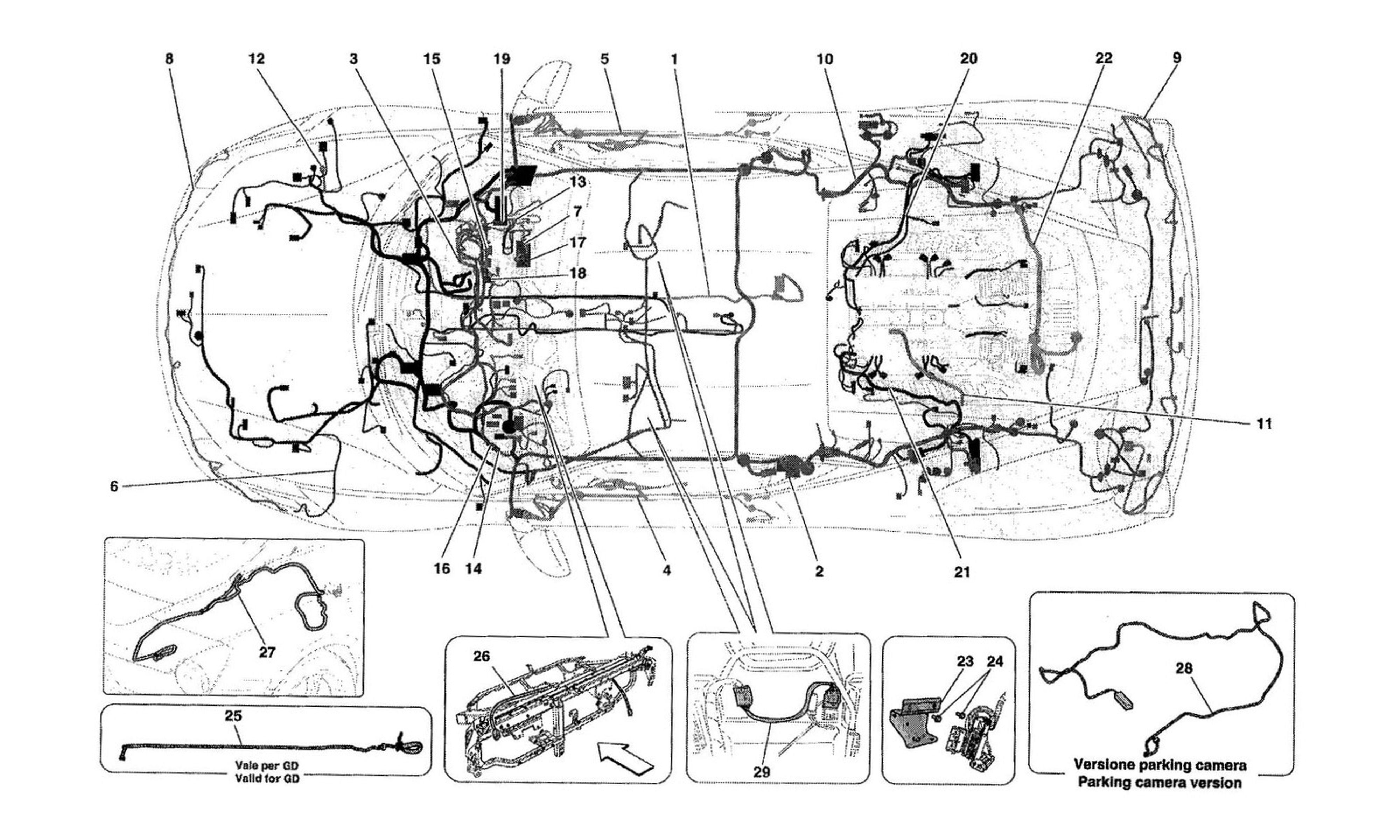 Schematic: Main Wiring Harnesses