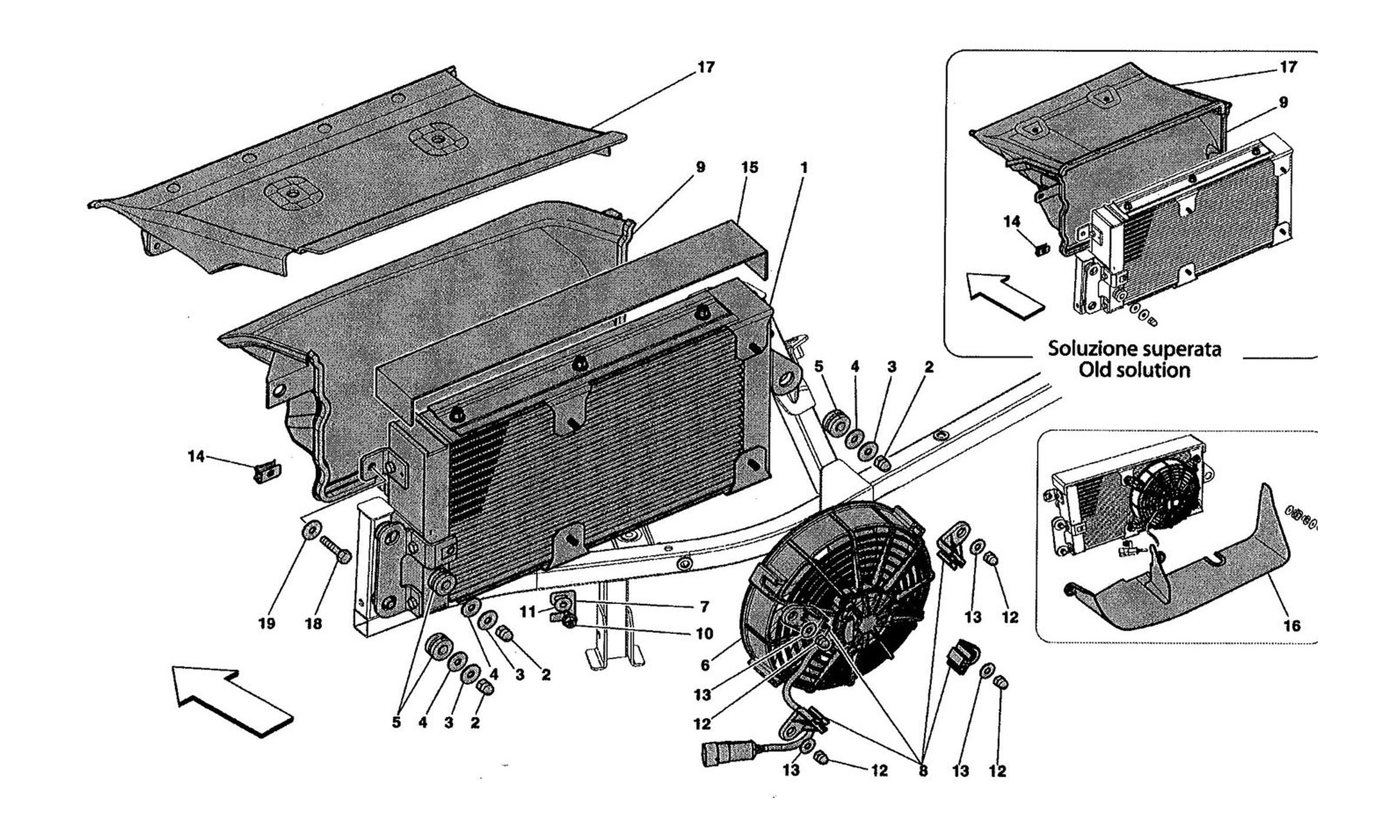 Schematic: Gearbox Oil Cooling Radiators