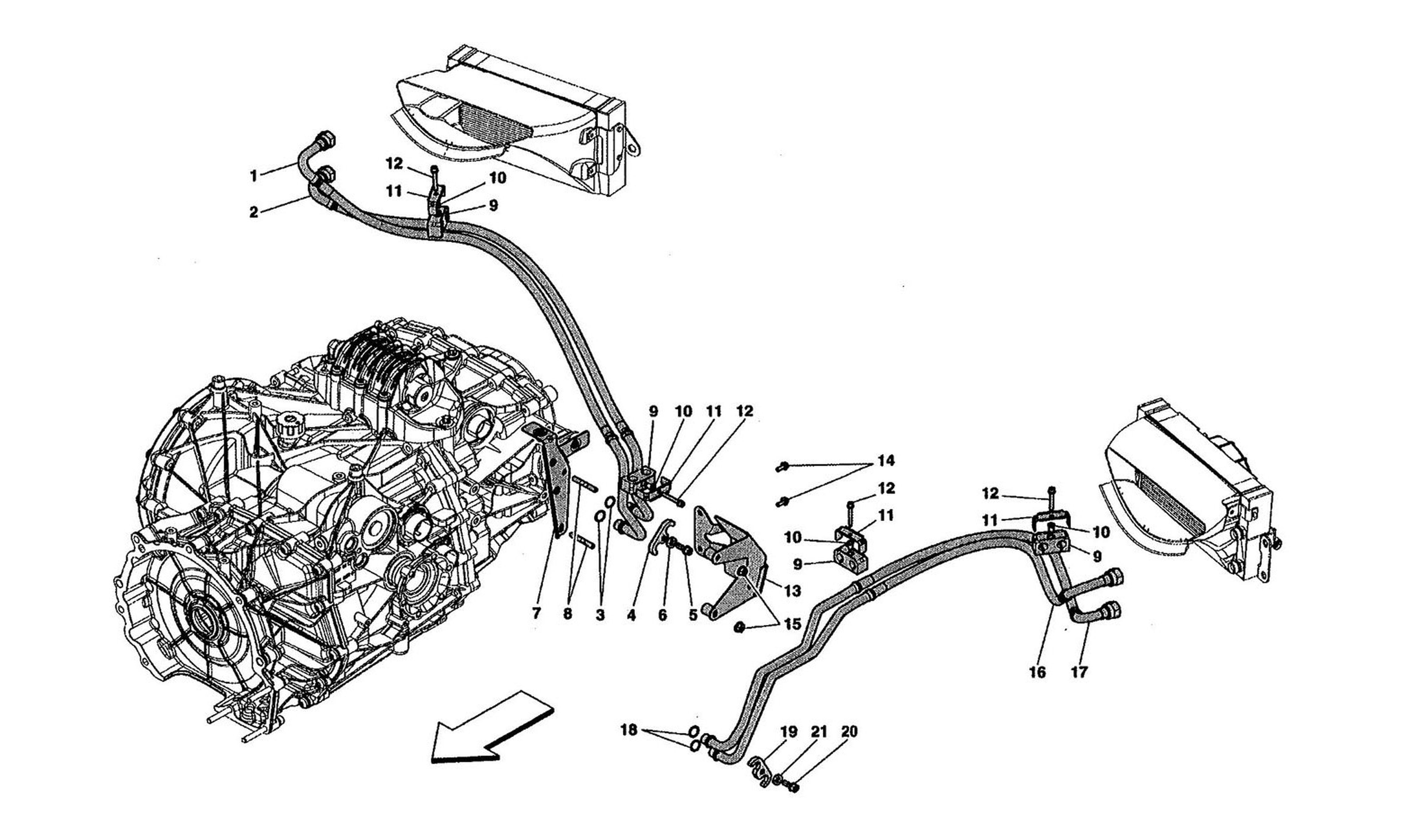 Schematic: Gearbox Oil Lubrication And Cooling System