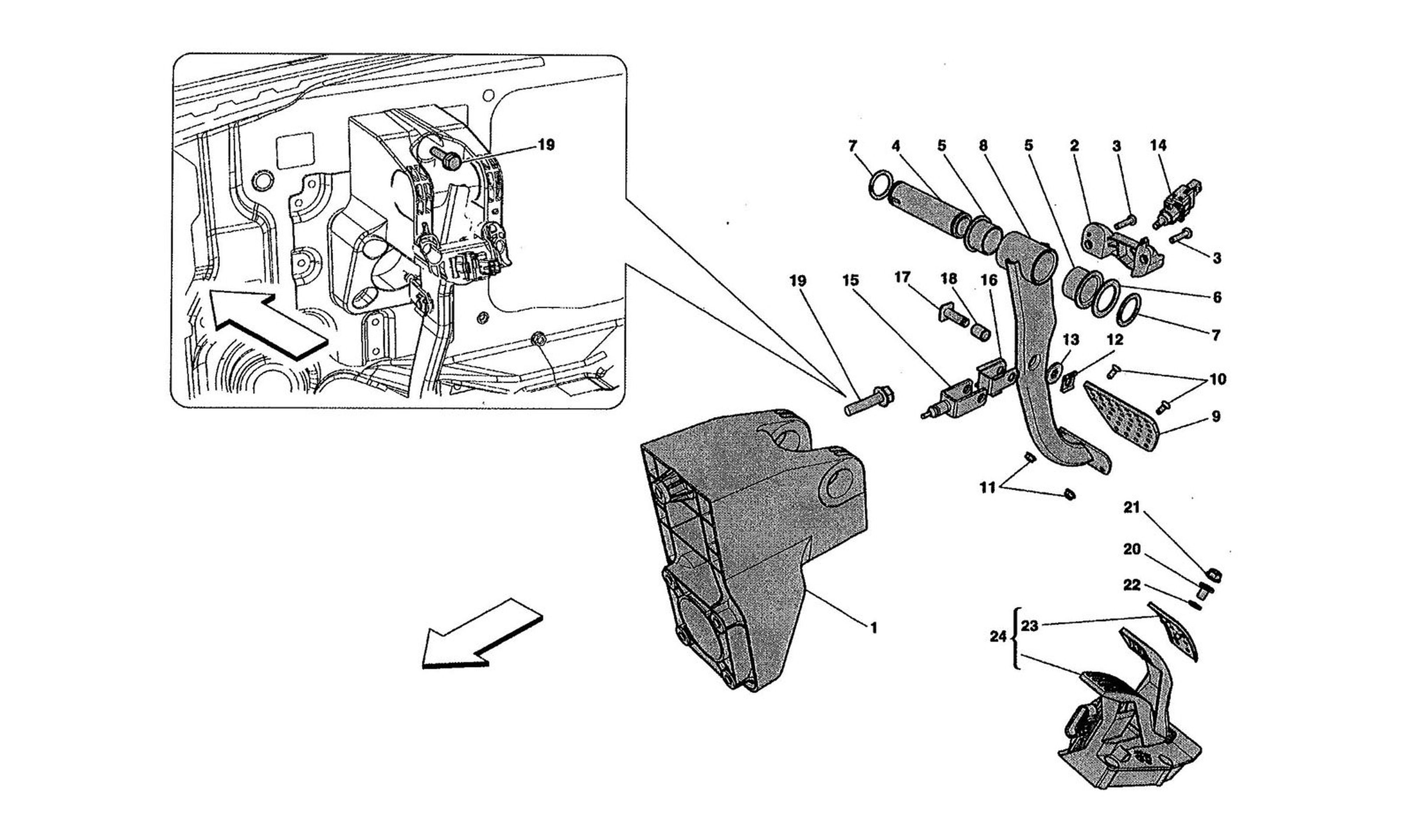 Schematic: Complete Pedal Board Assembly