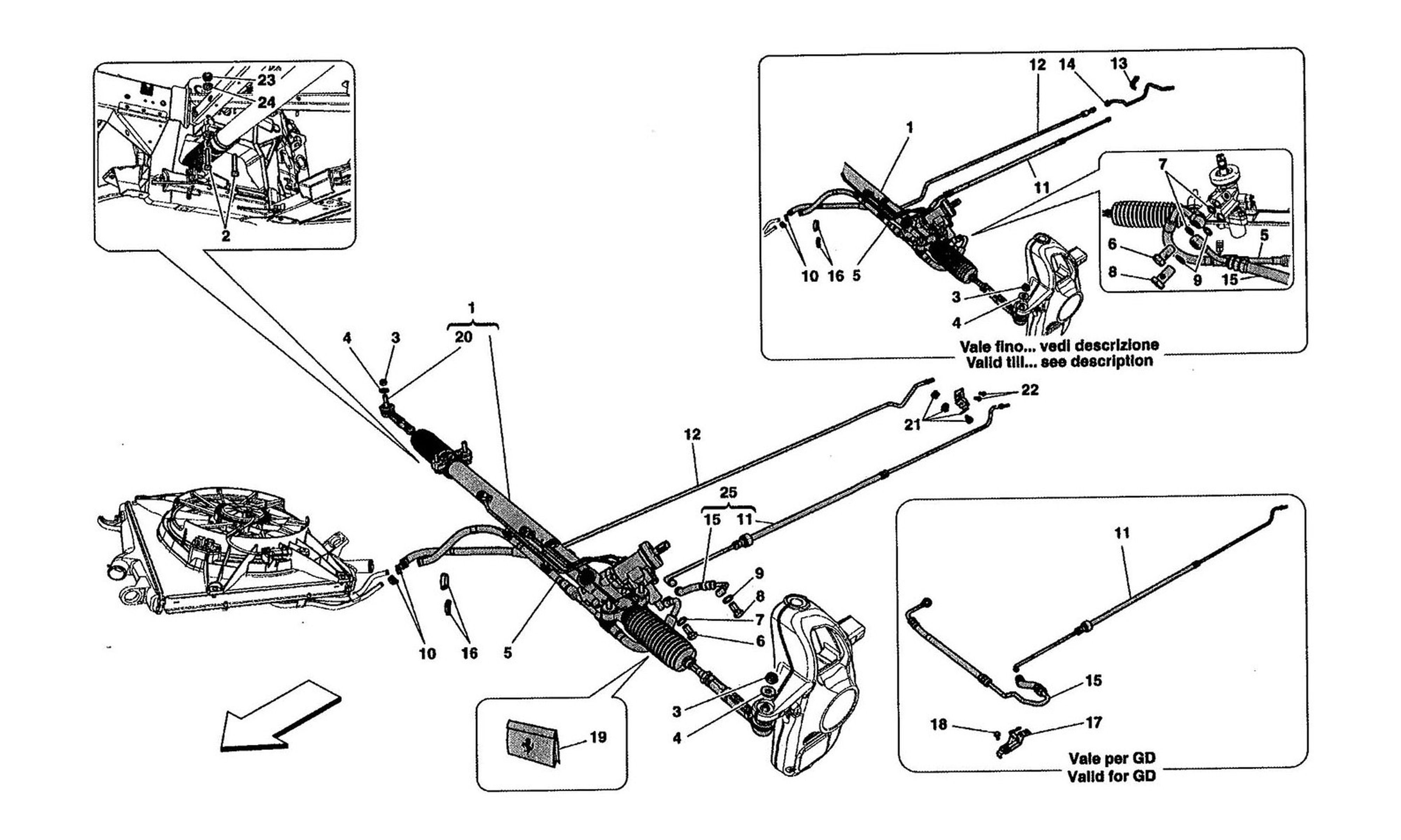Schematic: Hydraulic Power Steering Box