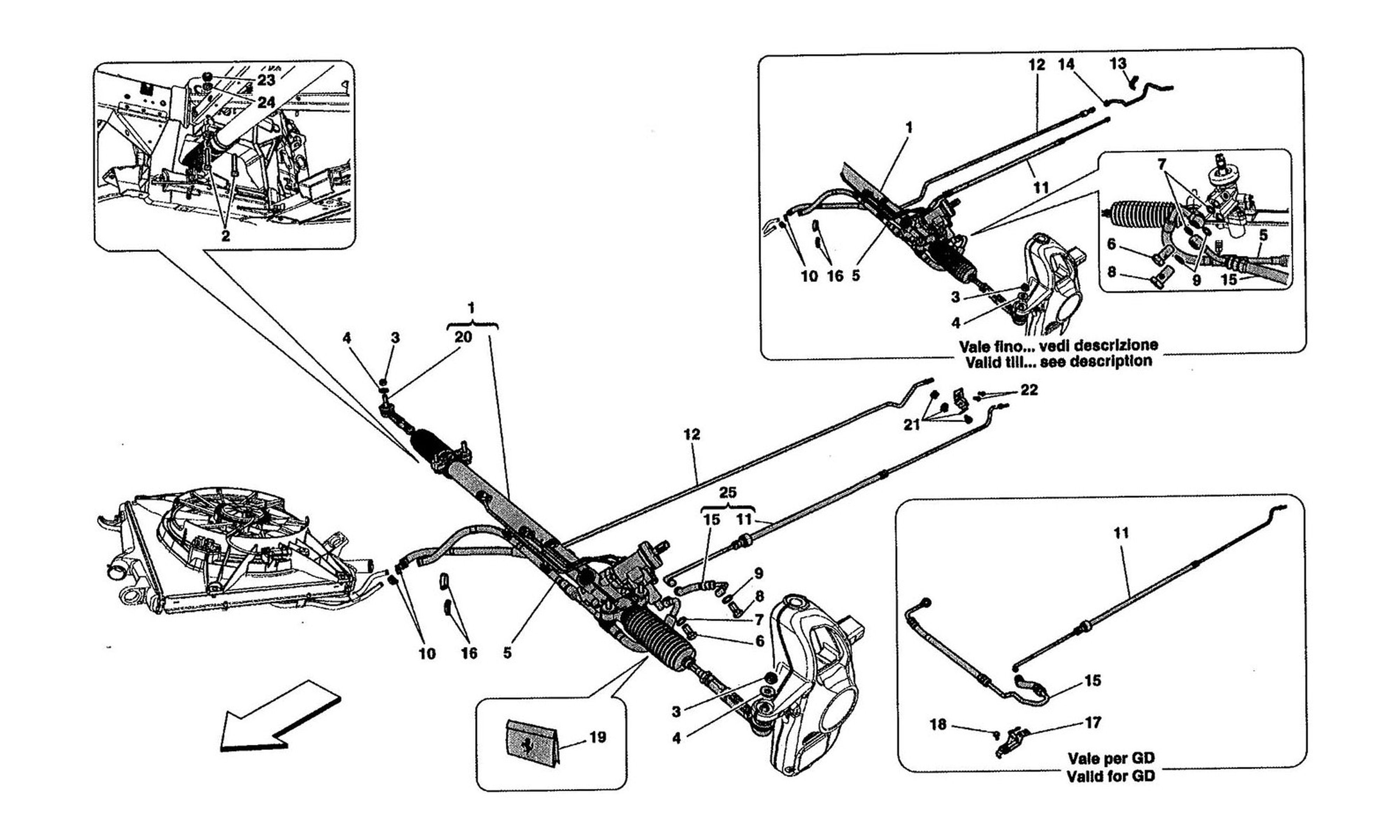 Schematic: Hydraulic Power Steering Box