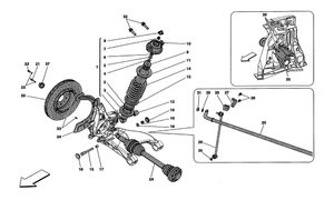 Rear Suspension - Shock Absorber And Brake Disc